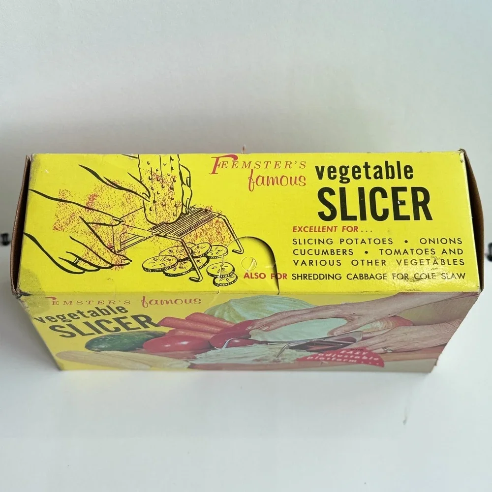 Vintage Feemster's Famous Vegetable Slicer #900 in Original Box Made in U.S.A.